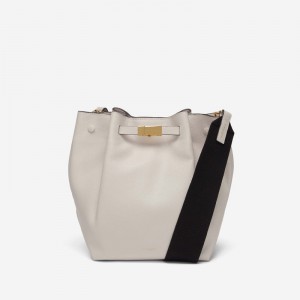 Dámské Bucket Bag DeMellier The New York Bílé | CZ-57643189