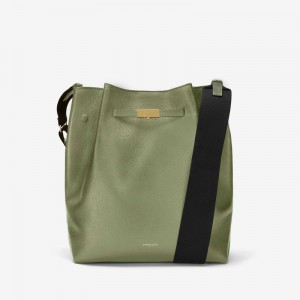 Dámské Bucket Bag DeMellier The New York Large Hnědožlutý | CZ-86254979