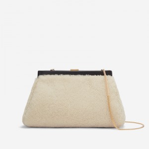 Dámské Clutch DeMellier The Cannes Bílé Černé | CZ-13249079