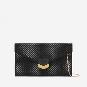 Dámské Clutch DeMellier The London Černé Šedé | CZ-90782149