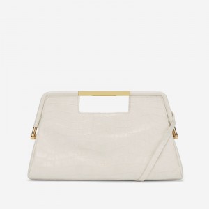 Dámské Clutch DeMellier The Seville Bílé | CZ-96437589