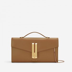 Dámské Clutch DeMellier The Vancouver Hnědé | CZ-12947659