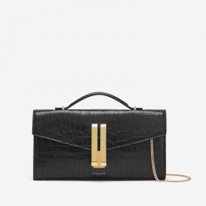 Dámské Clutch DeMellier The Vancouver Černé | CZ-26049789