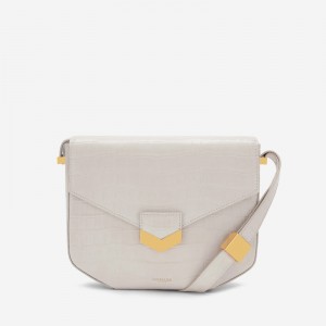 Dámské Crossbody Kabelky DeMellier The London Bílé | CZ-30897419