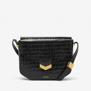 Dámské Crossbody Kabelky DeMellier The London Černé | CZ-02516439