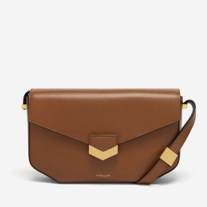 Dámské Crossbody Kabelky DeMellier The Midi London Hnědé | CZ-46528079