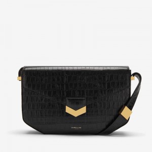 Dámské Crossbody Kabelky DeMellier The Midi London Černé | CZ-16023979