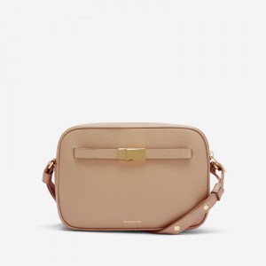 Dámské Crossbody Kabelky DeMellier The New York Světle Hnědé | CZ-95748029