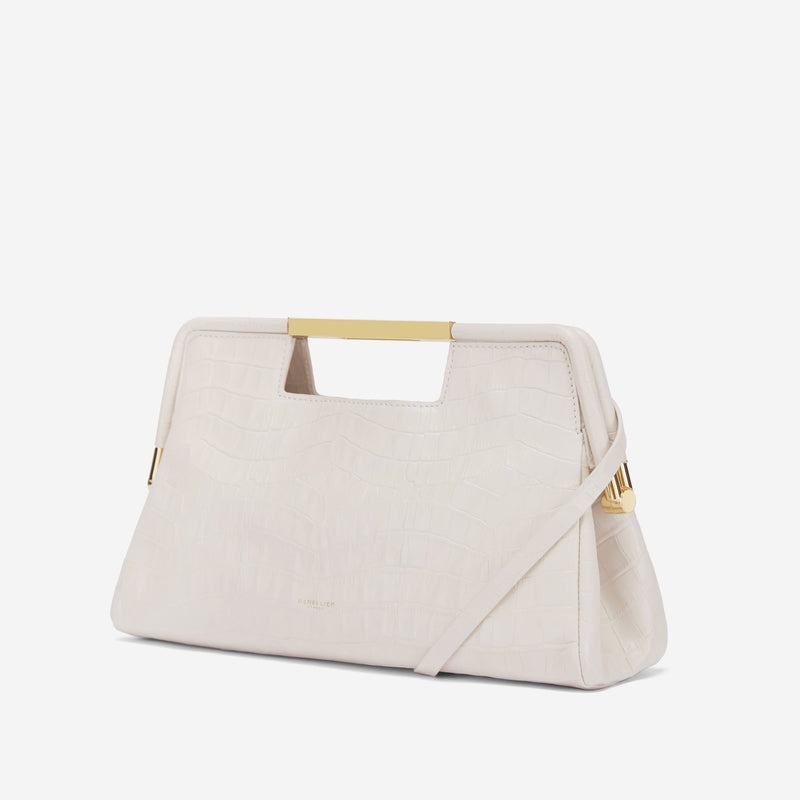 Dámské Clutch DeMellier The Seville Bílé | CZ-96437589