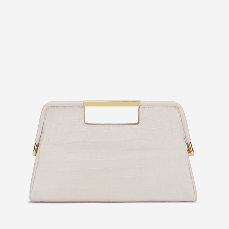 Dámské Clutch DeMellier The Seville Bílé | CZ-96437589