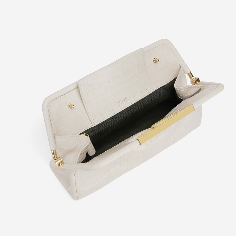 Dámské Clutch DeMellier The Seville Bílé | CZ-96437589