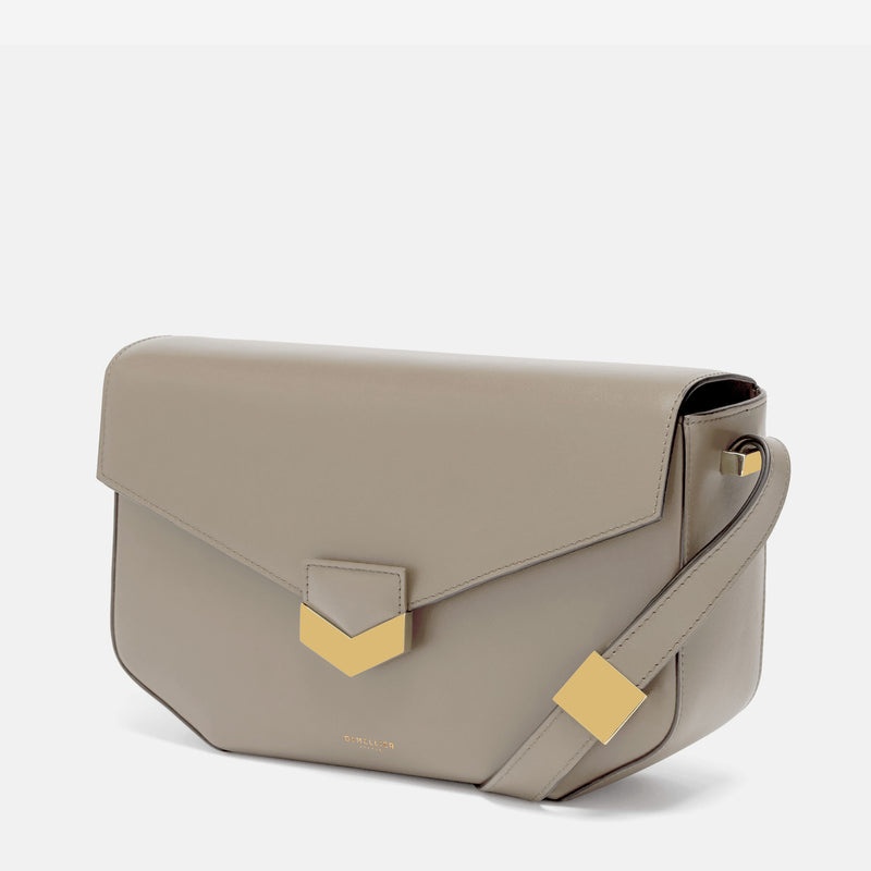 Dámské Crossbody Kabelky DeMellier The Midi London Šedé Hnědé | CZ-36195849